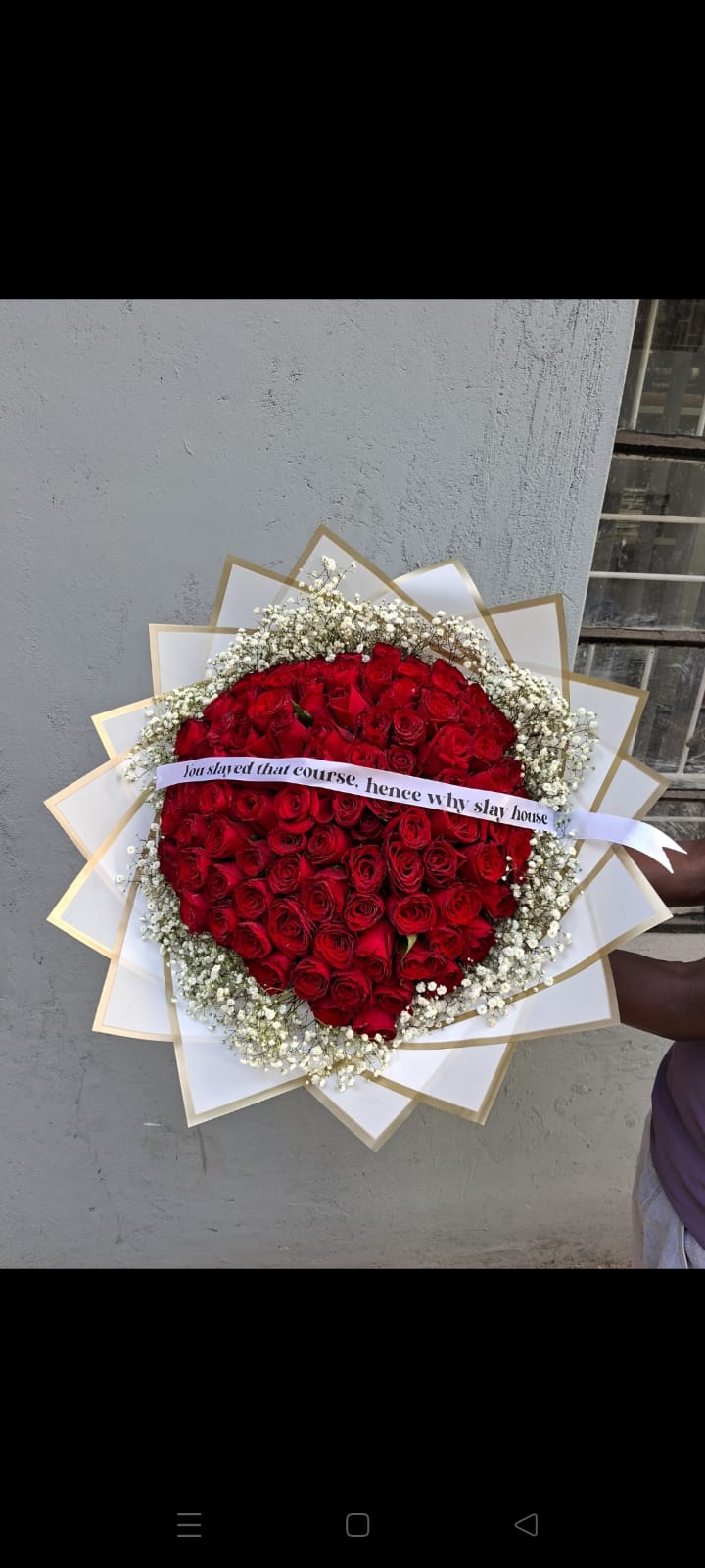 Red roses bouquet