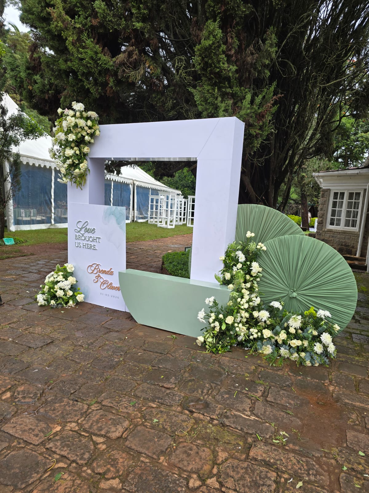 Welcome Signage Flowers